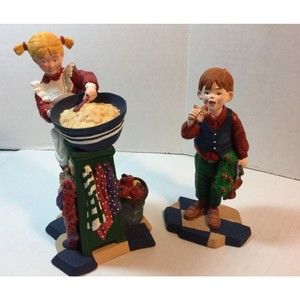Dept 56 All Through The House Christopher Tasting Cookies Madeline Making Cookie
